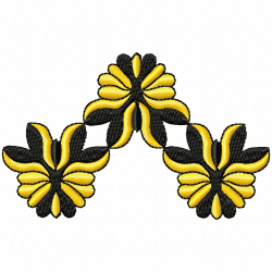 Flowers And Tree Embroidery Design 12